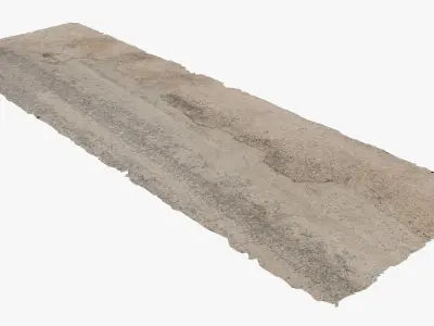 Damaged Road Low-poly 3D model purchase