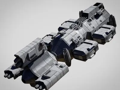 space cargo 3D model