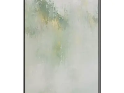 Set of 3 Abstract Paintings in Frames 3D model 141