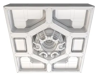 Space Station Ceiling - Small 3D model
