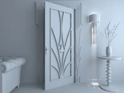 DOOR MODERN 3D model purchase