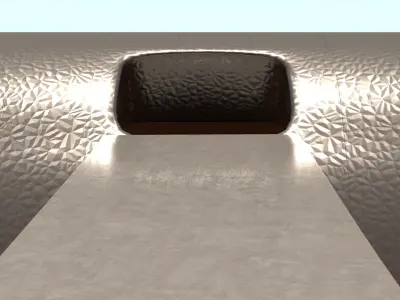 laos SciFi building Low-poly 3D model