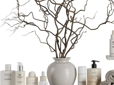 Bathroom accessories SetV47 3D model