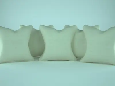 Pillow Low-poly 3D model 3