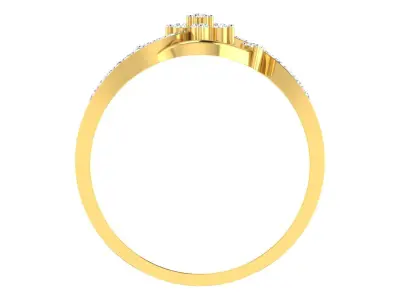 Women Ring Render 3dm STL OBJ FBX Details 3D print model 6