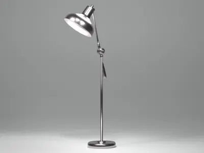 Lamp- Large Metal Floor Lamp Low-poly 3D model
