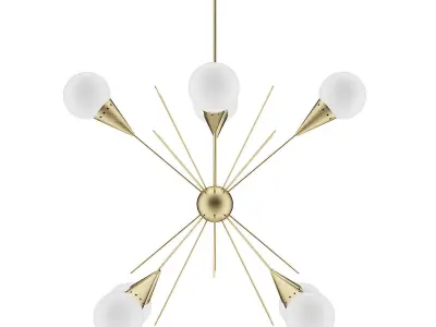 Golden Ceiling Lamp 3D model