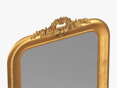 Magnolia Arched Floor Mirror by Joybird 3D model