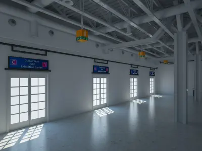 Exhibition Hall 27 interior 3D model