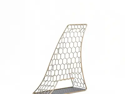 Modern Hexagonal Wireframe Decor Model Pack Low-poly 3D model