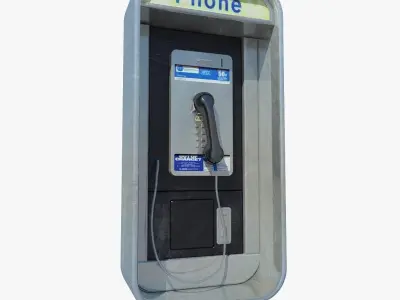 Public phone 3D model
