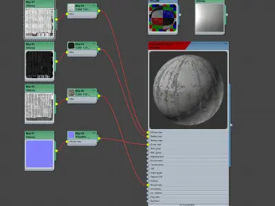 old window frame  3D model