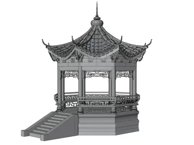 Pavilion 3D model 3