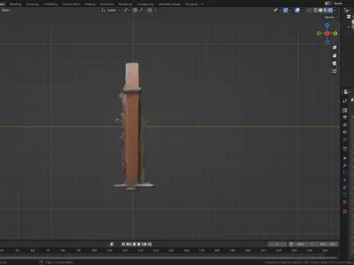 Low Poly Brick Gate Low-poly 3D model