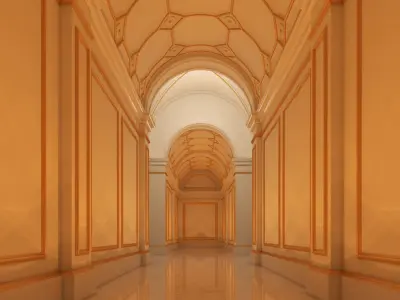 Grand Hallway 4 3D model