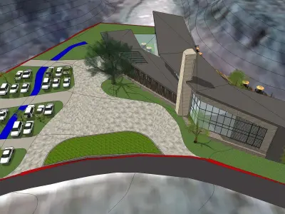 Sketchup Recreational and tourist complex 220 3D model