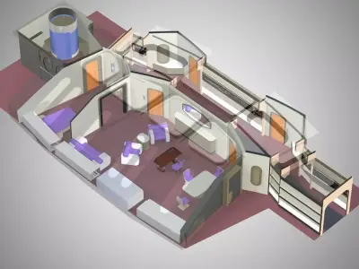 VIP Guest Room in multiple formats 3D model