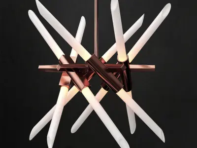 Chandelier agnes 12 lights 2 3D model