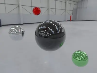 HDRI - Industrial Building Interior 3 Low-poly 3D model