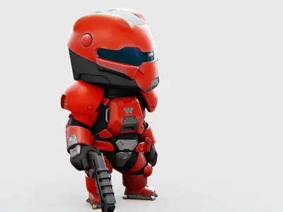 TOON TROOPER IGOR  RIGGED 3D model