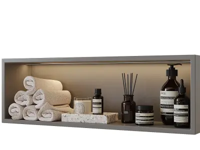 Shelf above the toilet 3D model