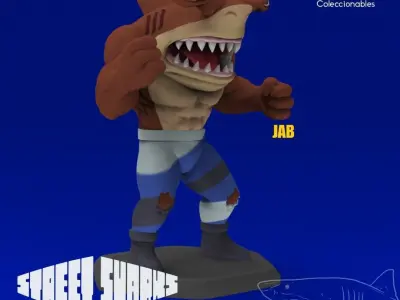 Street Sharks - Jab - Full Figure 3D print model