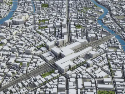Top 10 Cities in Japan 3D Model Pack