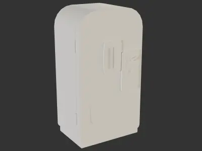 Cola Vending Machine Low-poly 3D model
