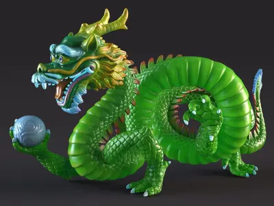  Colorful Traditional Chinese Dragons Collection 
