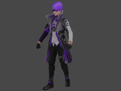 Cyber Rex Low-poly 3D model