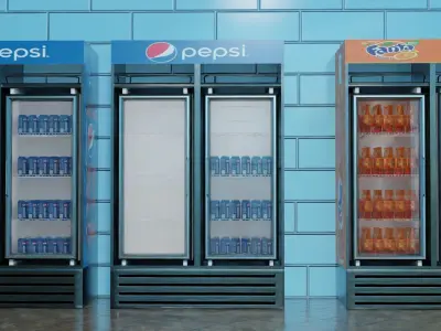 Convenience Store both Interior  and Exterior 3D model