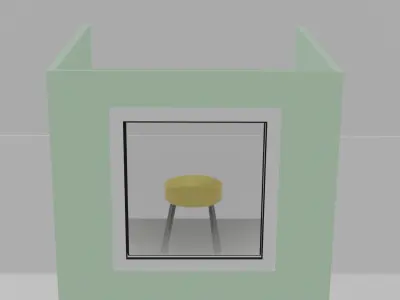 Beautiful and realistic window with fully transparent glass Free 3D model
