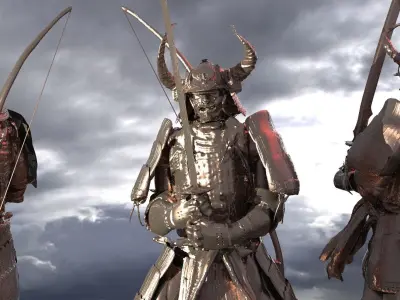 Horned Oda Nobunaga 3D model