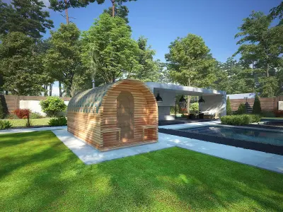 Bathhouse barell 2 3D model