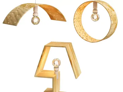Plywood Design Light 3D model