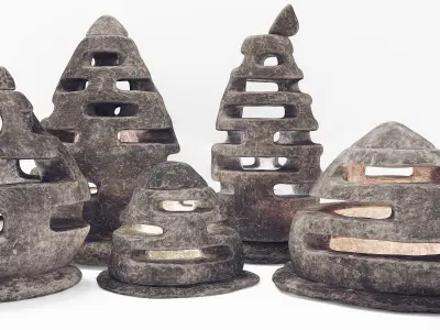 Stone light  Neo decorative n4  3D model