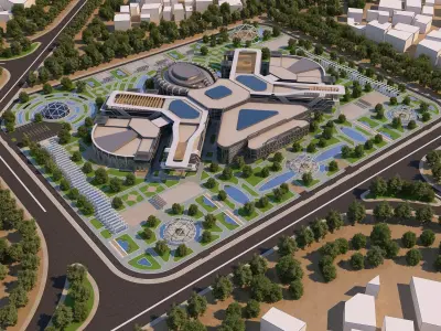 0067 - Culture Center - 2022 - 02 - 2Ds Plans - 3Ds Files 3D model