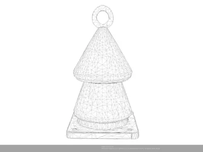 Stylized Traffic Cone - AI Low-poly 3D model