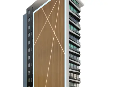 Modern Residential Building 06 3D model