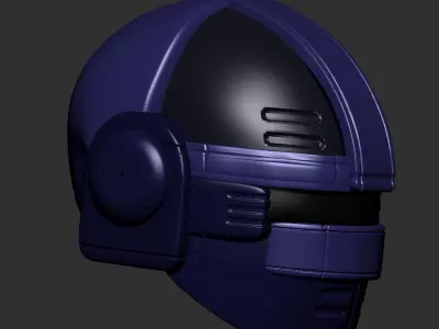 helmet high poly sculpt 3d printable ver 7 3D model 3D model