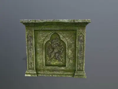 column  Low-poly 3D model