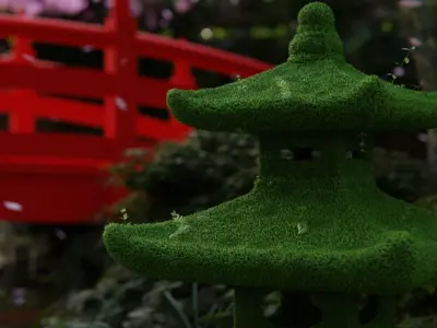 Japanese Garden 3d Scene 3D model