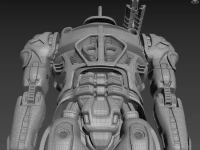 Post-Royal Battle Mech 01 3D model