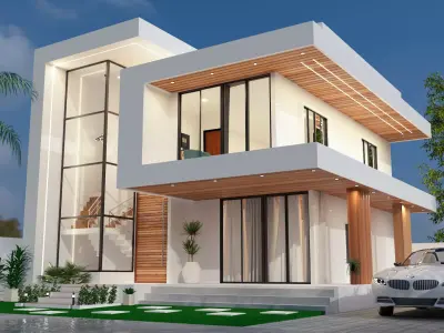 Villa Exterior 3D model