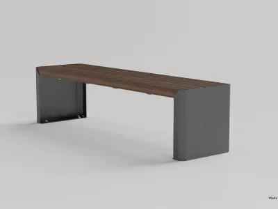 ZANO MODERN BENCH 3D model