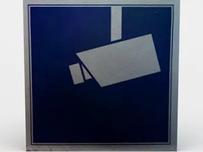 Camera sign Low-poly 3D model