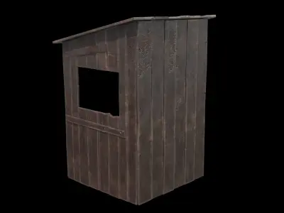 shack wooden 3D model