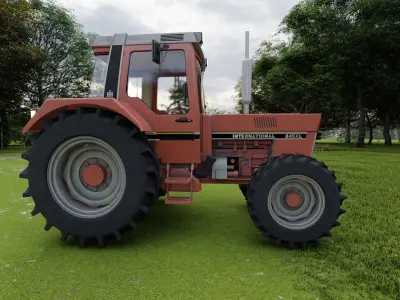 Harvester tractor 845XL 3D model