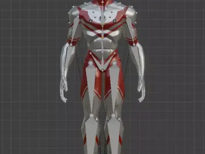 Ultraman Zoffy Stylized 3D Model  3D model