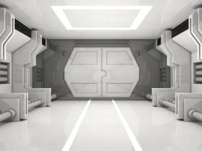 Sci Fi Interior 3D model 24